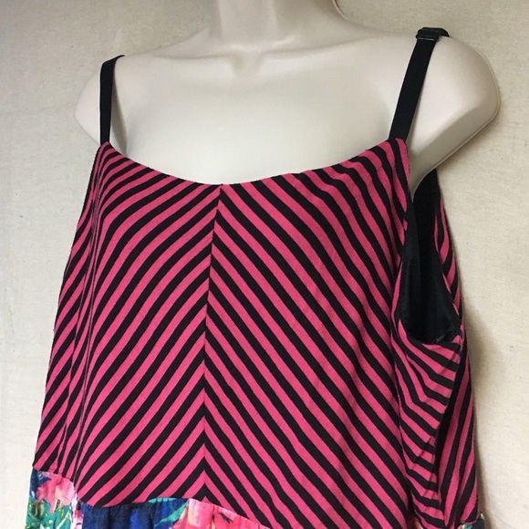 Maurice’s Plus Size 3 Striped With Floral Design - Picture 2 of 5